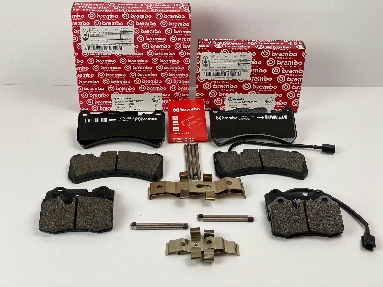 🚚Maserati Ghibli & Quattroporte Front & Rear Brake Pads - Genuine