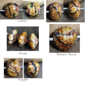 Savannah-Handmade-Glass-Lampwork-Beads-MTO-Choose-your-shape