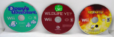 Wii Game Bundle Firefighter, Wildlife, & Dewy's Adventure Discs Only Tested