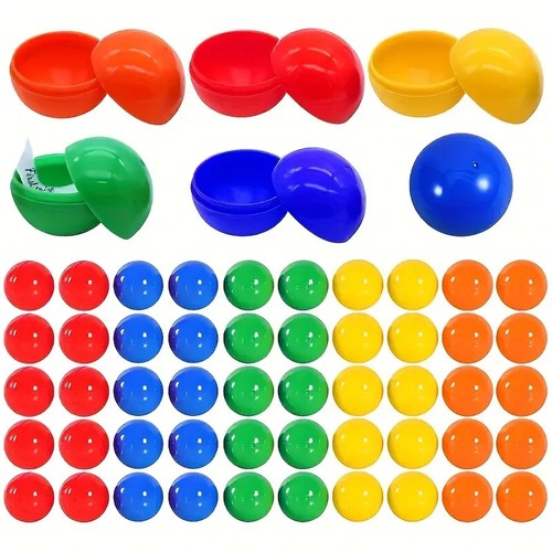 50Pcs 4CM PLASTIC DRAW BALLS Fillable Bingo Balls for Games Raffles Art Project - Picture 2 of 7