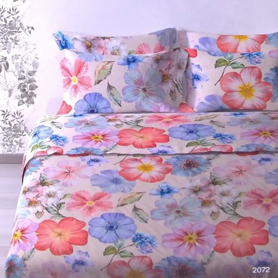 Double duvet cover and Golden Age 2072 linen pillowcases
