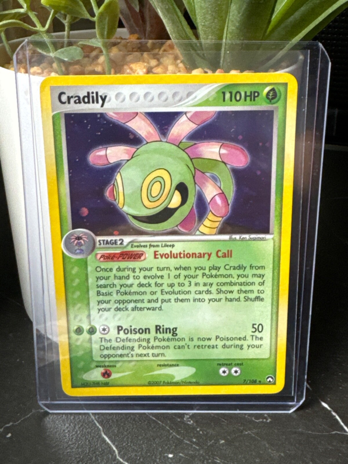 Cradily 7/108 Holo 2007 EX Power Keepers NEAR MINT