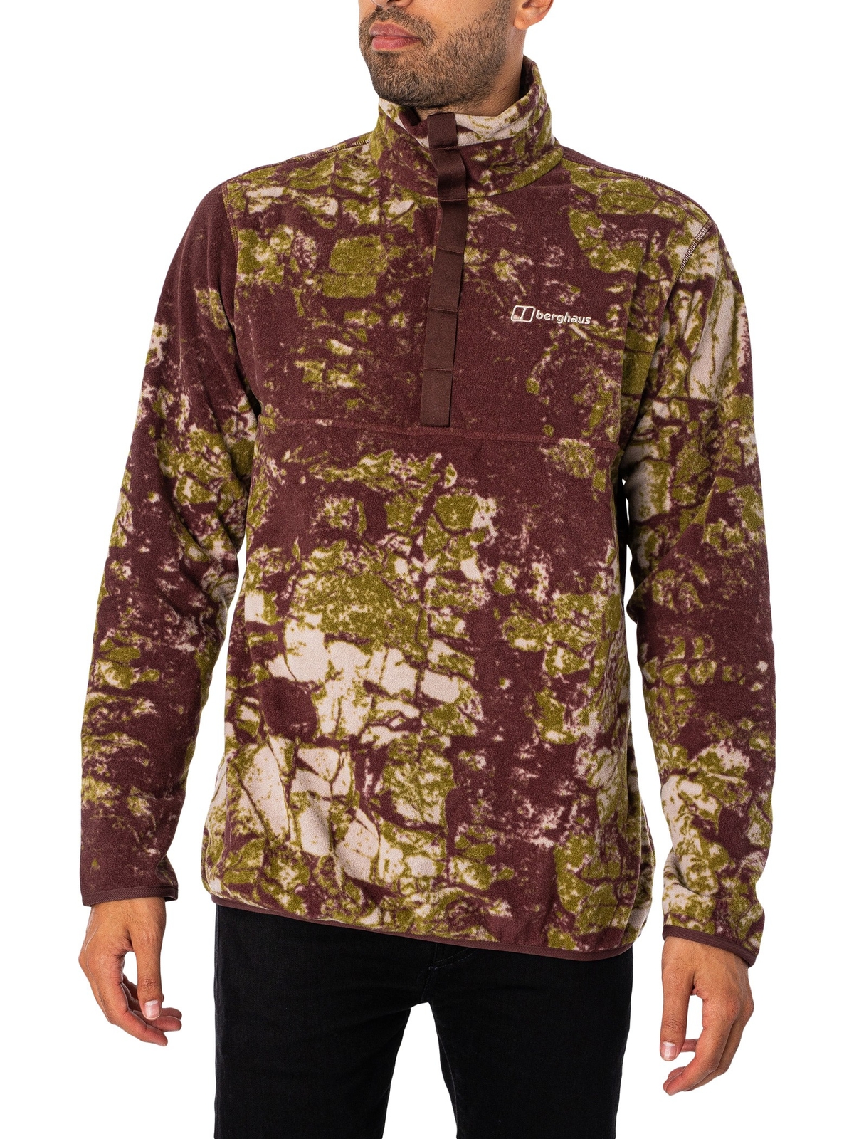 Мужская толстовка-пуловер с застежкой-молнией Berghaus разноцветная 9390₽