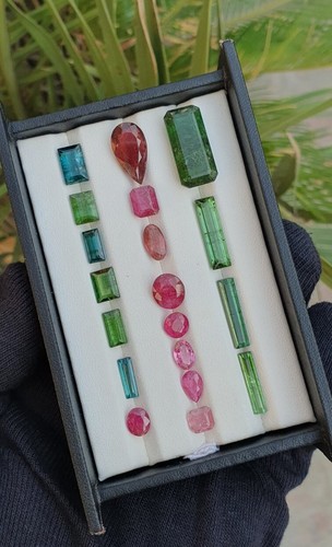59.42 Carats Beautiful Multi Colour Tourmaline Gemstone Lot From Afghanistan - Picture 7 of 12