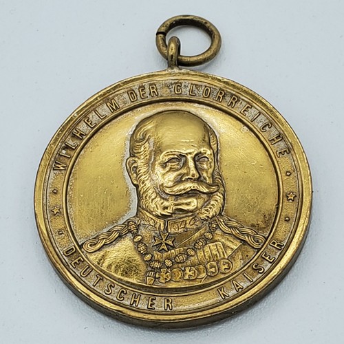 German Kaiser Wilhelm medal military veteran Bavaria Lichtenfels award brass old - Picture 2 of 12