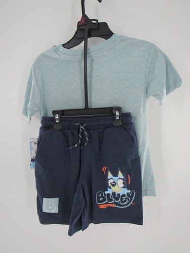 Bluey Boys' Short Sleeve Graphic Tee and Shorts Set, 2-Piece Size: 7 Brand New - Picture 2 of 5