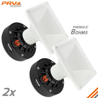 2x PRV Audio D270Ph 1'' Phenolic TRIO Driver 150W 8 Ohms + WG11-25 White Horn