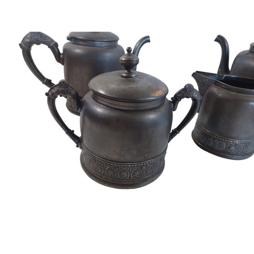 4 Stück PairPoint Vierfachteller Silber Tee Kaffeekanne Milchkännchen Zucker Set USA Vintage - Bild 3 von 13