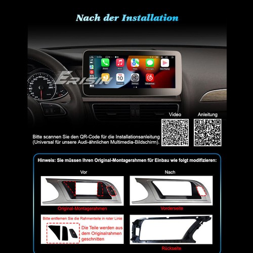 10.25" Android 13.0 IPS GPS Autoradio Navi Audi A4 A5 B8 S4 S5 CarPlay DAB+ 64GB - Bild 14 von 23