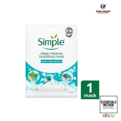 Simple Daily Skin Detox Bubbling Deep Cleanse Sheet Mask 1PC