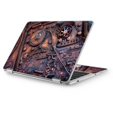 Skins for Asus Chromebook 12.5 vinyl wrap - Steampunk Metal Panel Vault Fan Gear