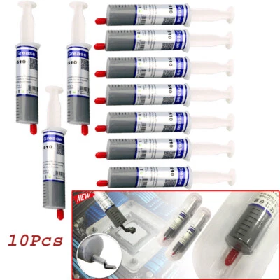 UNIVERSAL 10x Thermal Paste Silicone Heatsink Compound Cooling Grease Syringe PC Processor