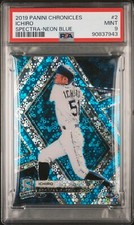 2019 Panini Chronicles Spectra Neon Blue /99 #2 Ichiro Mariners PSA 9 - Pop 1