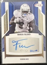 2024 Sage Football Gold Foil Auto 22/100 Marcus Fulcher #A-MF2 Sacramento State