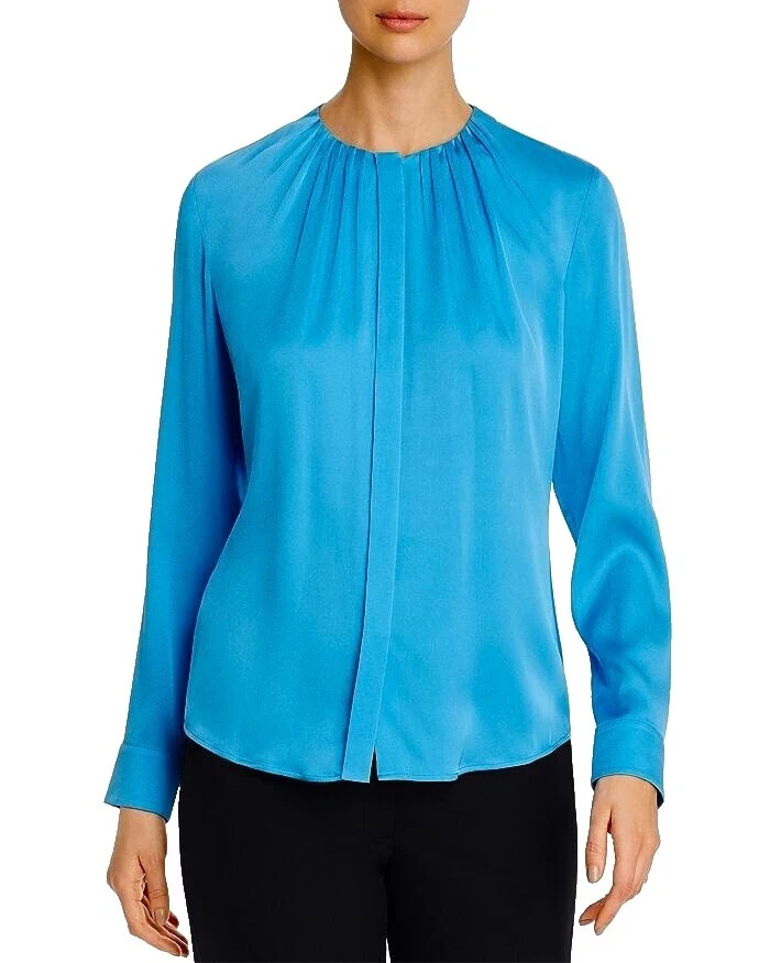 HUGO BOSS 丝绸衬衫上衣女