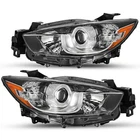 For 2013-2016 Mazda CX-5 CX5 Halogen Projector Headlights Left+Right Headlamps