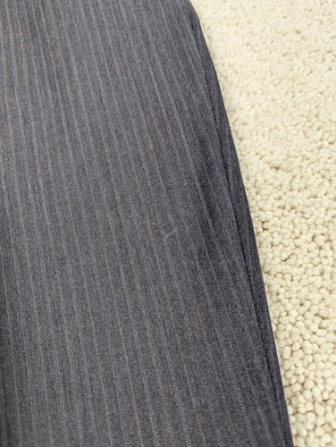 Pronto Uomo Suit Mens 42R 36x30 Gray Pinstripe Wool 2 Piece Jacket Pants 3 Btn - Picture 15 of 23