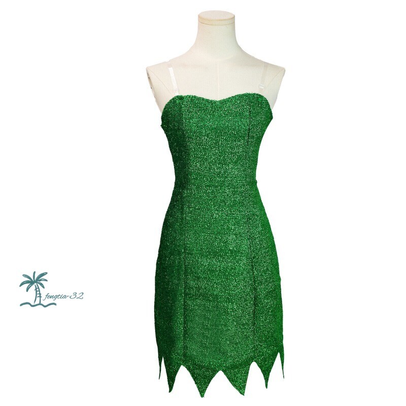 slim fit dress slacks Green 'Tinkerbell' Style Dress main image 1