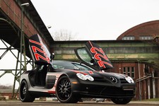 Cars 2011 edo competition mercedes benz slr Desk Mat Stitched