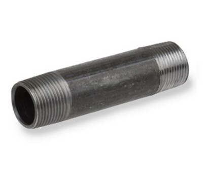 PIPE NIPPLE 1'' Schedule 40 x CLOSE NPT Thread Both End A53 Welded, Black