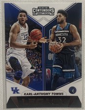 2019 Contenders Draft Picks Basketball K. Anthony Towns Legacy Insert Card #10