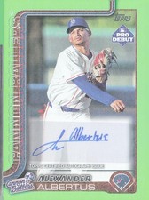 2025 Topps Pro Debut #PD-36 Alexander Albertus Base Autographs Green #/99