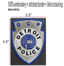 ROBOCOP  OCP DETROIT POLICE VEL-KRO PATCH - RBCOP5V
