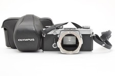 Meter Works  Almost MINT w/case Olympus OM-1 Silver 35mm SLR Camera From JAPAN