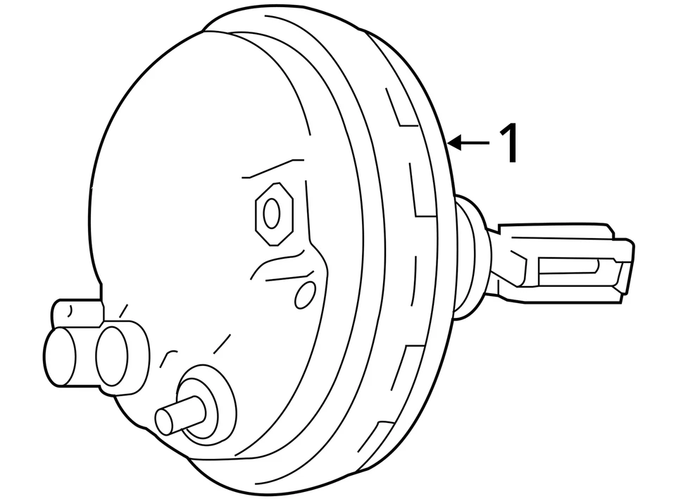 Power Brake Booster 166 Type Suv VIN D Fits 16-19 MERCEDES GLE-CLASS 6868774 — 第 4/4 张图片