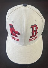 Boston Red Sox MLB 1918 & 2004 World Series Champions Fitted Hat Cap 7 1/2