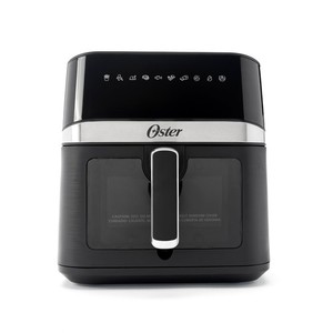 Oster 6 Quart numérique Air Foyer avec fenêtre, grande capacité 6-Quart, argent