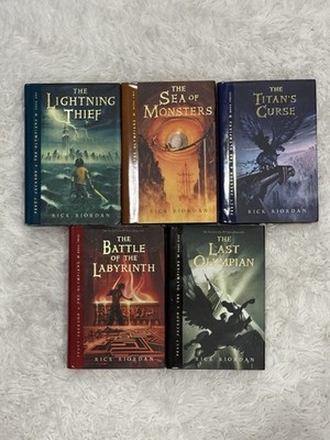 Percy Jackson Olympians HC Set, Lightning Thief Series 1st Ed OOP VERY GOOD