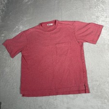 UNIQLO U Shirt Mens Medium Red Cotton Pocket Casual Boxy Tee