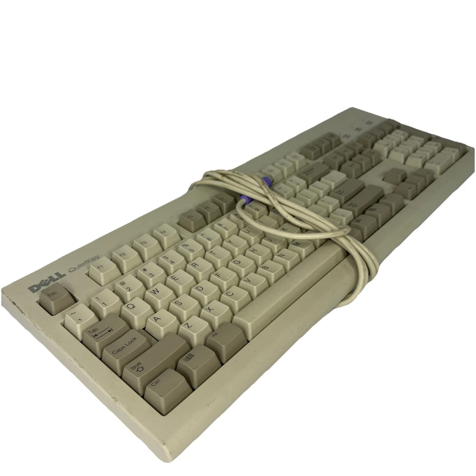 Механическая компьютерная клавиатура Dell QuietKey модель RT7D5JTW винтажная PS/2 - Изображение 2 из 3