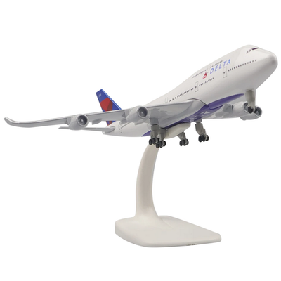 #ad 1 300 Scale 20cm Delta B747 Alloy Plane Model Airplane Souvenir Ornaments $21.89
