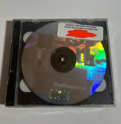 Microsoft Windows 2000 Professional Full Operating System CD Floppy Boot Disks