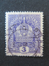 Znaczki - KK Poczta Austriacka, 1916, stemplowane