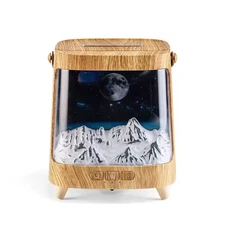 D631 Aurora Flame Humidifier Essential Oil Diffuser 200ml LED Light Remote