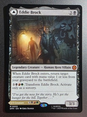 Eddie Brock Venom Magic The Gathering Marvel Spider-Man Non Foil Englisch