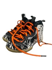 Nike Little Posite Shattered Backboard Toddler Sz 11C Black Orange Foamposite
