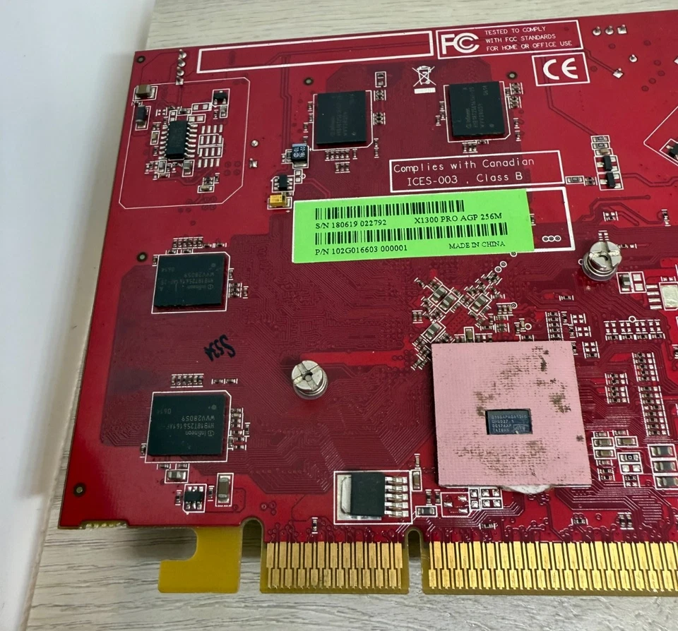 UNTESTED* ATi Radeon X1300 Pro AGP 256M Graphics Video Card S/N 180619 022792 - Image 2 of 4