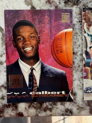 1993-94 TOPPS STADIUM CLUB NBA ROOKIE CARD BULLETS CALBERT CHEANEY #127