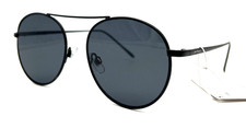 NEW ISAAC MIZRAHI KETTLE BK BLACK AUTHENTIC SUNGLASSES 55-20-140