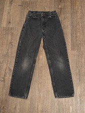 Vintage Arizona Jean Company Black Wash Relaxed Slim Jeans Size 14 Slim