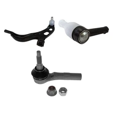 For Lincoln MKS 09 Control Arm with Ball Joint and Tie Rod End Kit Front Driver