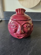 Vintage Bassware Beetroot Face Pot Kitchen Storage Jar Made in England