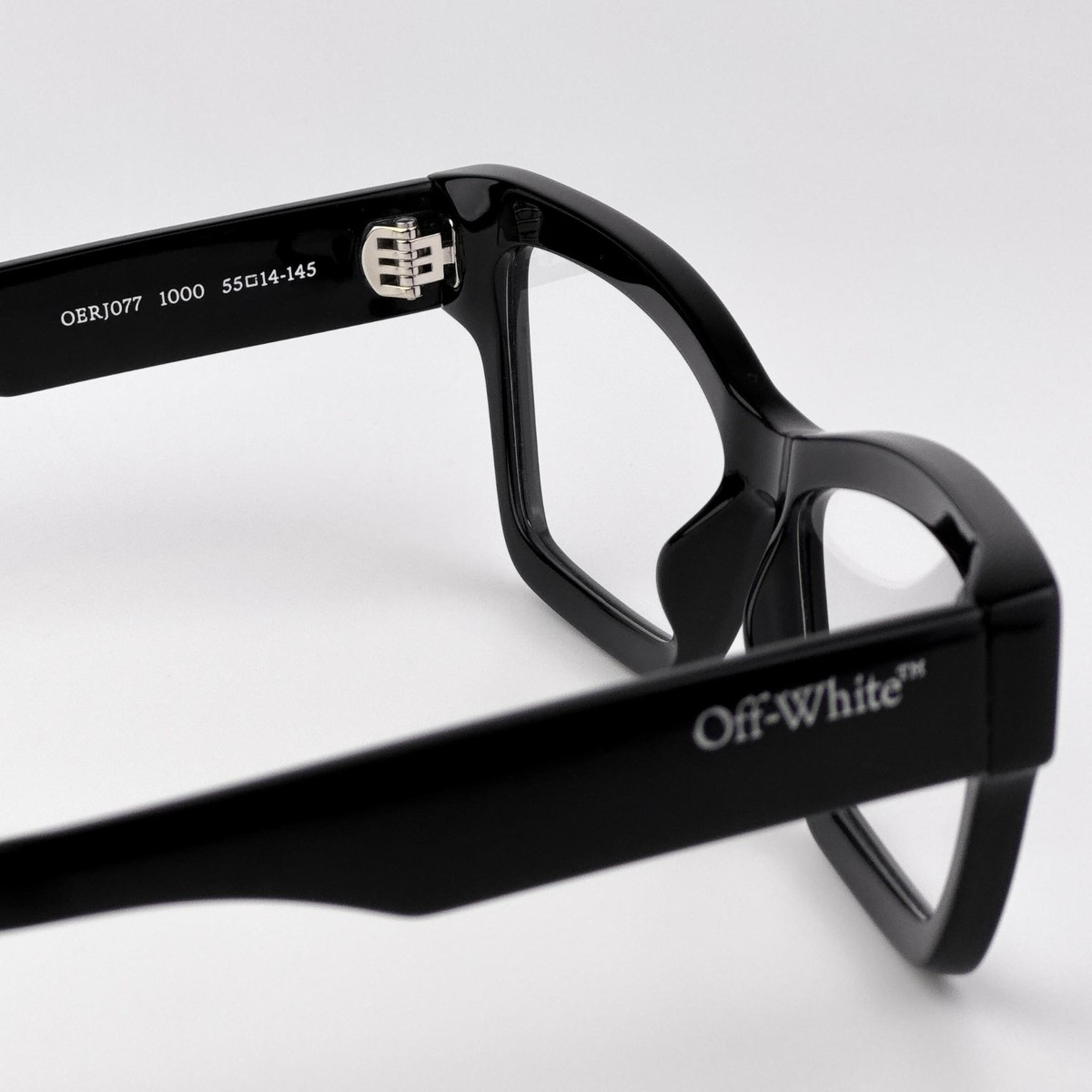 Off-White STYLE 77 Women Eyeglasses Black Square OERJ077 STYLE 77 1000 Off-White Demo Square Unisex Sunglasses OERJ07P 1300 52  main image 4