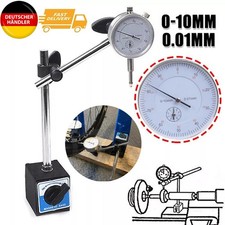 Magnetfuß Magnet Messstativ mit Messuhr Meßuhr Messuhrhalter Flexibel 10/0,01 mm