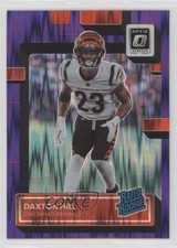 2022 Panini Donruss Optic Rated Rookie Purple Shock Prizm Daxton Hill #257 15sx