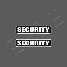 Security Vinyl Sticker Car Truck Vehicle Bumper Decal 2 Pack